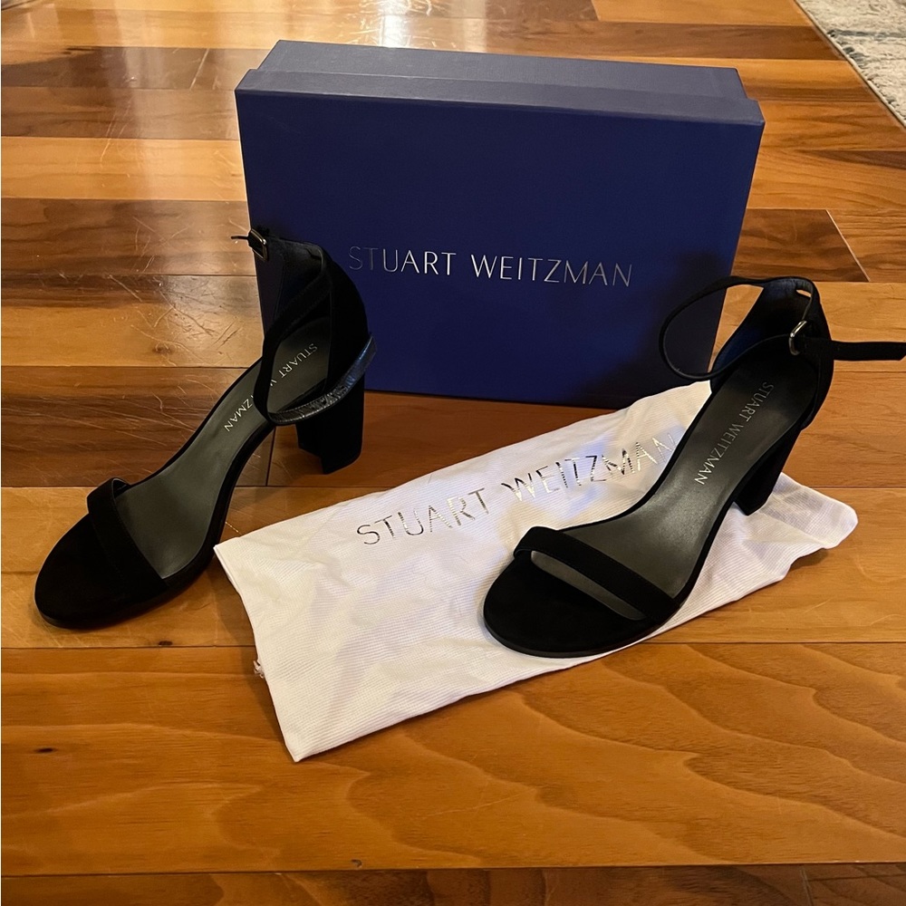 Stuart Weitzman NEARLYNUDE STRAP SANDAL black 7